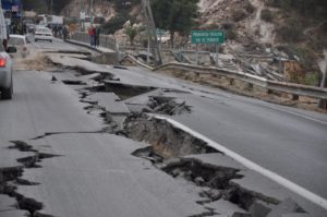 earthquake road opened