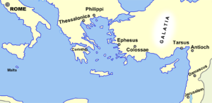map 1st century christianity