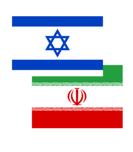 Israel-iran_flags