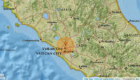 earthquake vatican thunderstorm