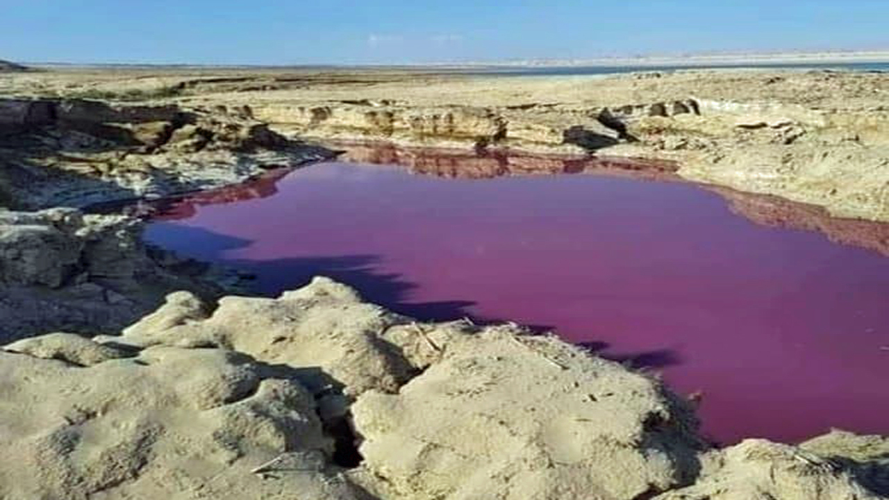 Water Turns Blood Red In Middle East Near Dead Sea In Jordan - Signs Of The Last Days