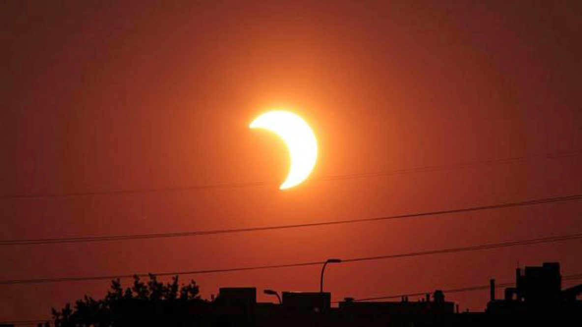 Celestial Event In Heavens Of Solar Eclipse Over Israel Signs Of The
