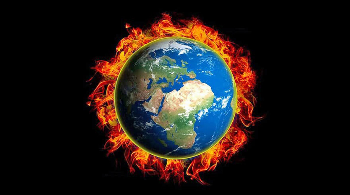World Exploding On Fire earth planet globe world on fire - Signs Of The Last Days